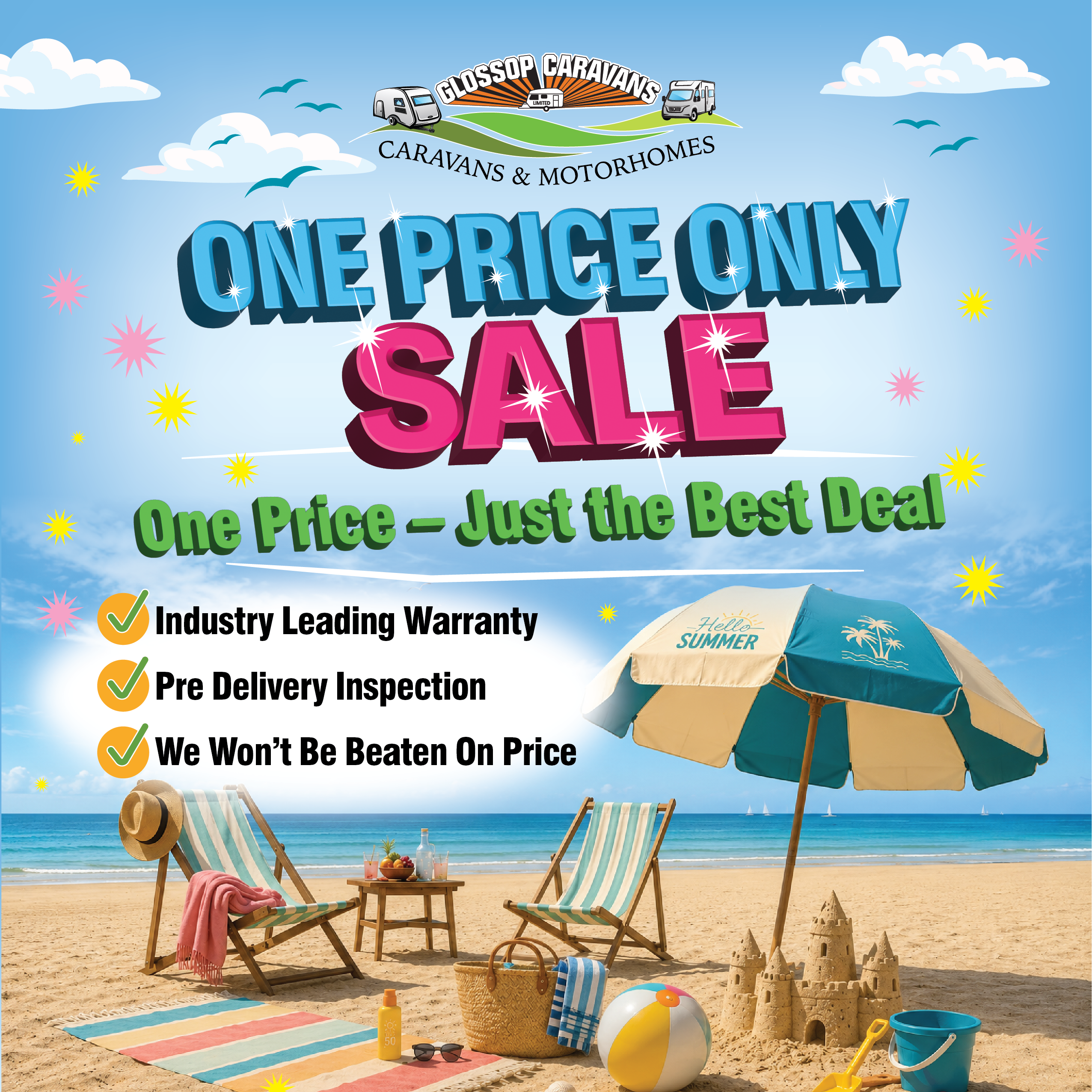 One Price Only Sale Now Live – Used Caravans & Motorhomes